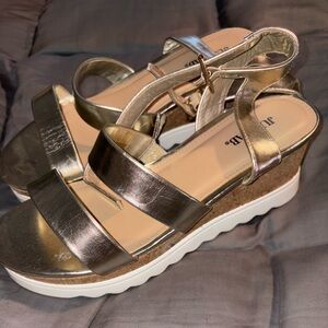 Gold Platform Sandal
